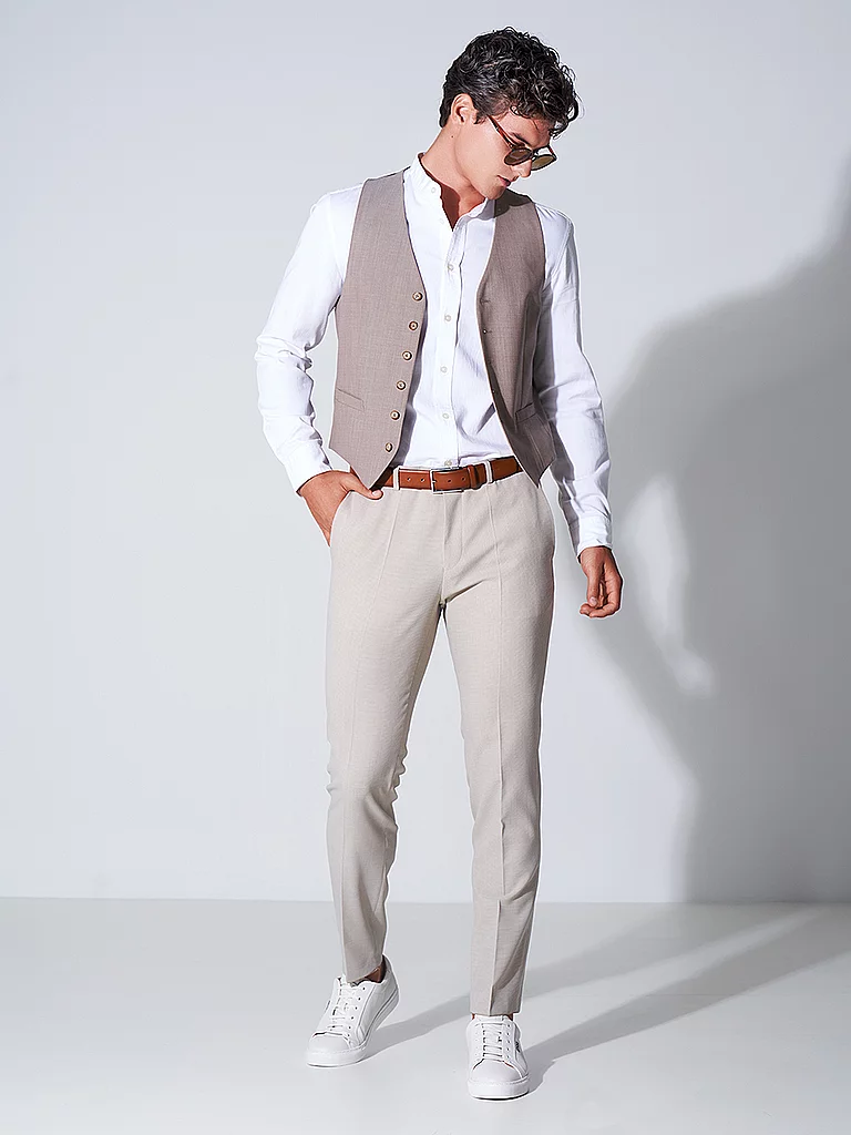 MAX CALVIN Ledergürtel braun   115 herren 2